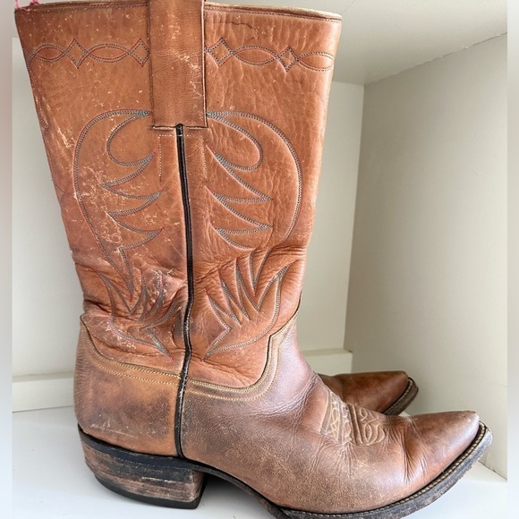 Neolite Western Cowboy Boots Men size 9.5 brown cowboy rodeo vintage main image 8